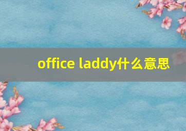 office laddy什么意思